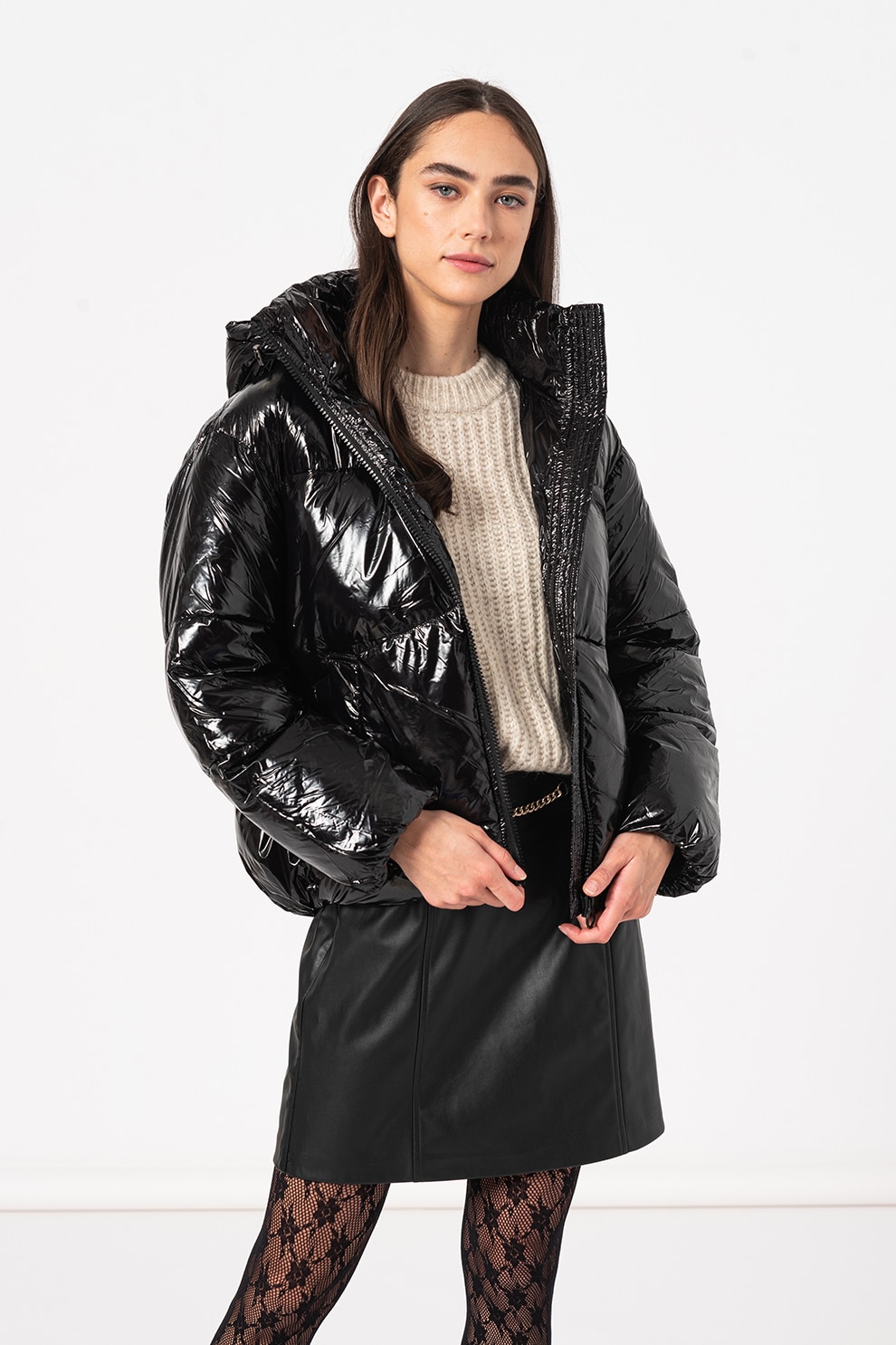 Vero Moda, Geaca cu gluga Adalyn, Negru