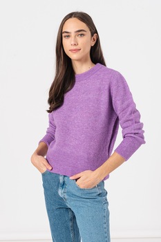 Vero Moda, Pulover tricotat fin din amestec de lana Celeste, Ametist