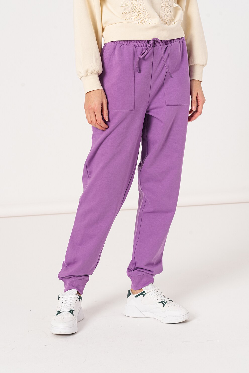 Vero Moda, Pantaloni sport cu buzunare laterale Lenka, Ametist