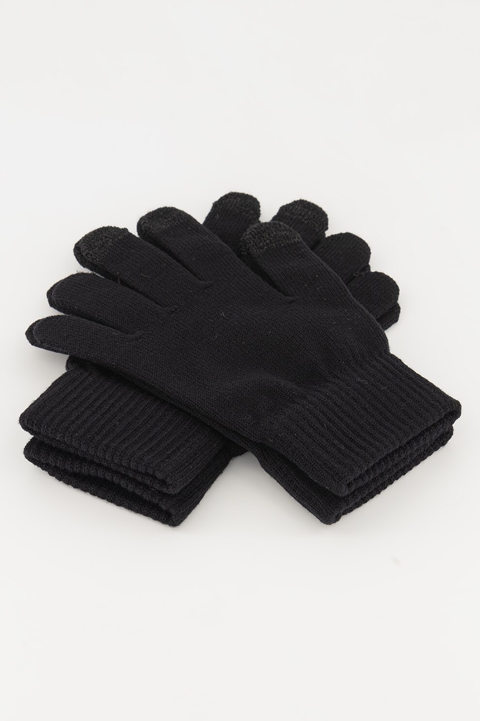Only, Set de manusi tricotate fin - 2 perechi, Negru