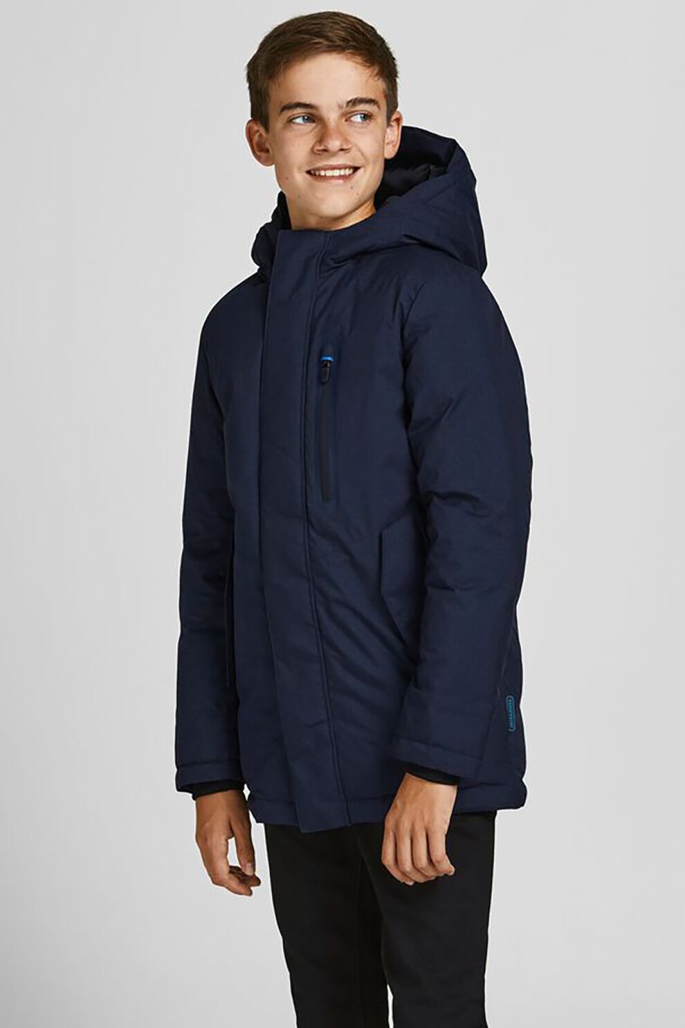 Jack&Jones, Geaca cu imprimeu, Bleumarin