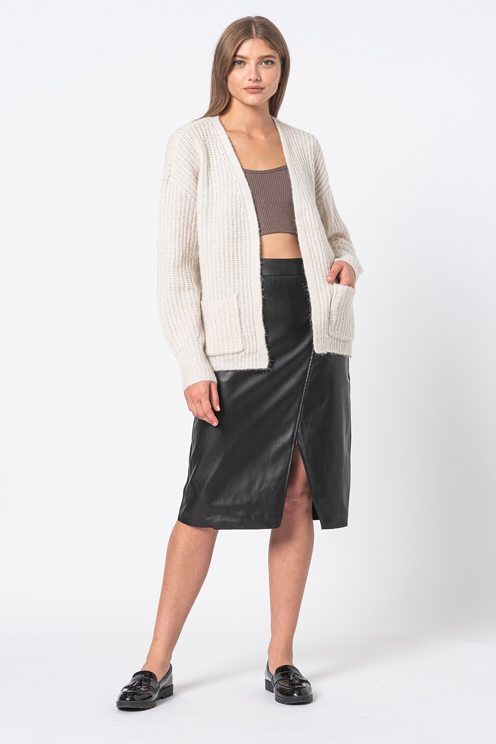 Vero Moda, Cardigan lejer fara inchidereDaisy, Bej