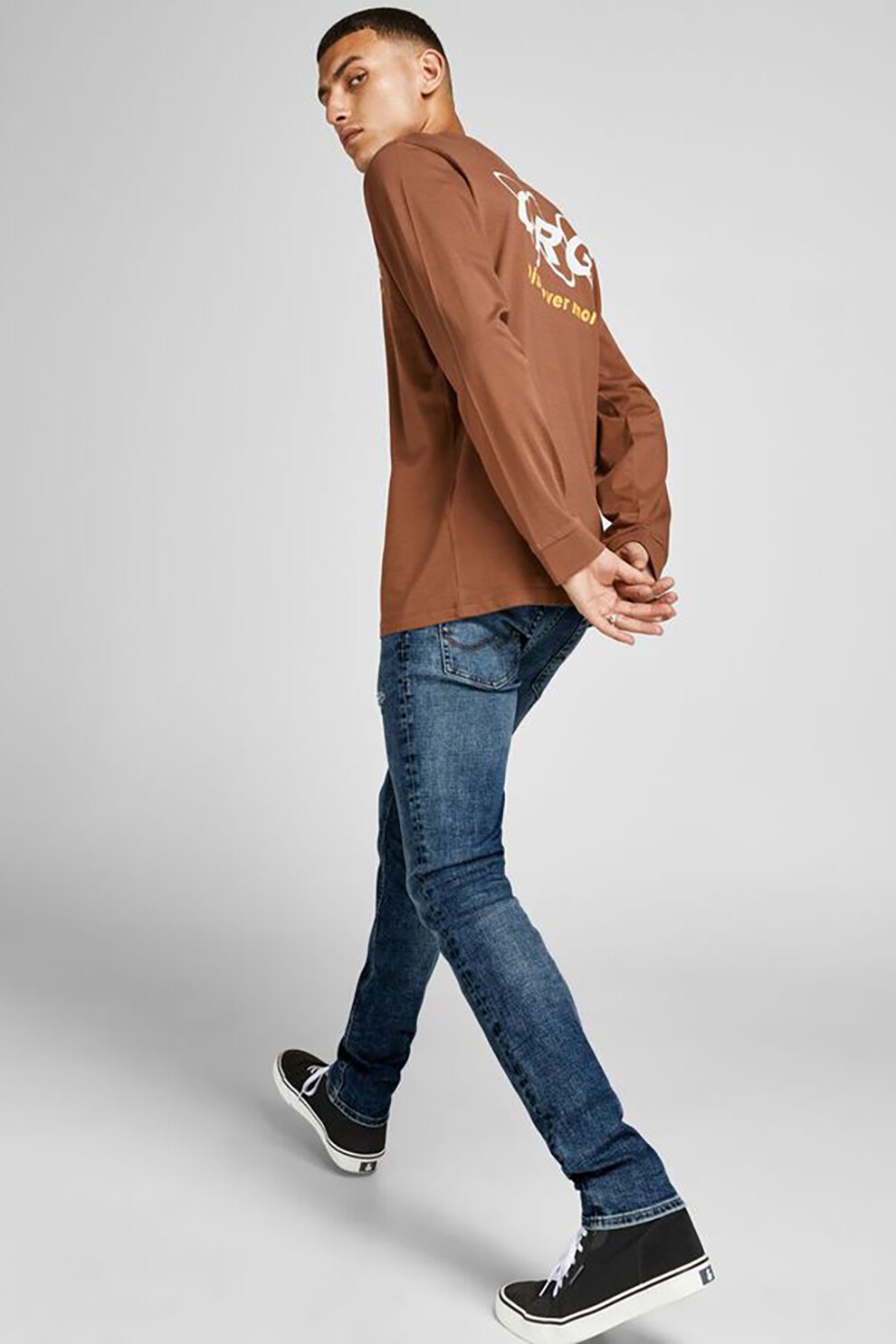 Jack&Jones, Blugi skinny Liam, Albastru inchis