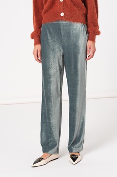 Only, Pantaloni drepti cu aspect catifelat Katja, Verde menta Only, Pantaloni drepti cu aspect catifelat Katja, Verde menta