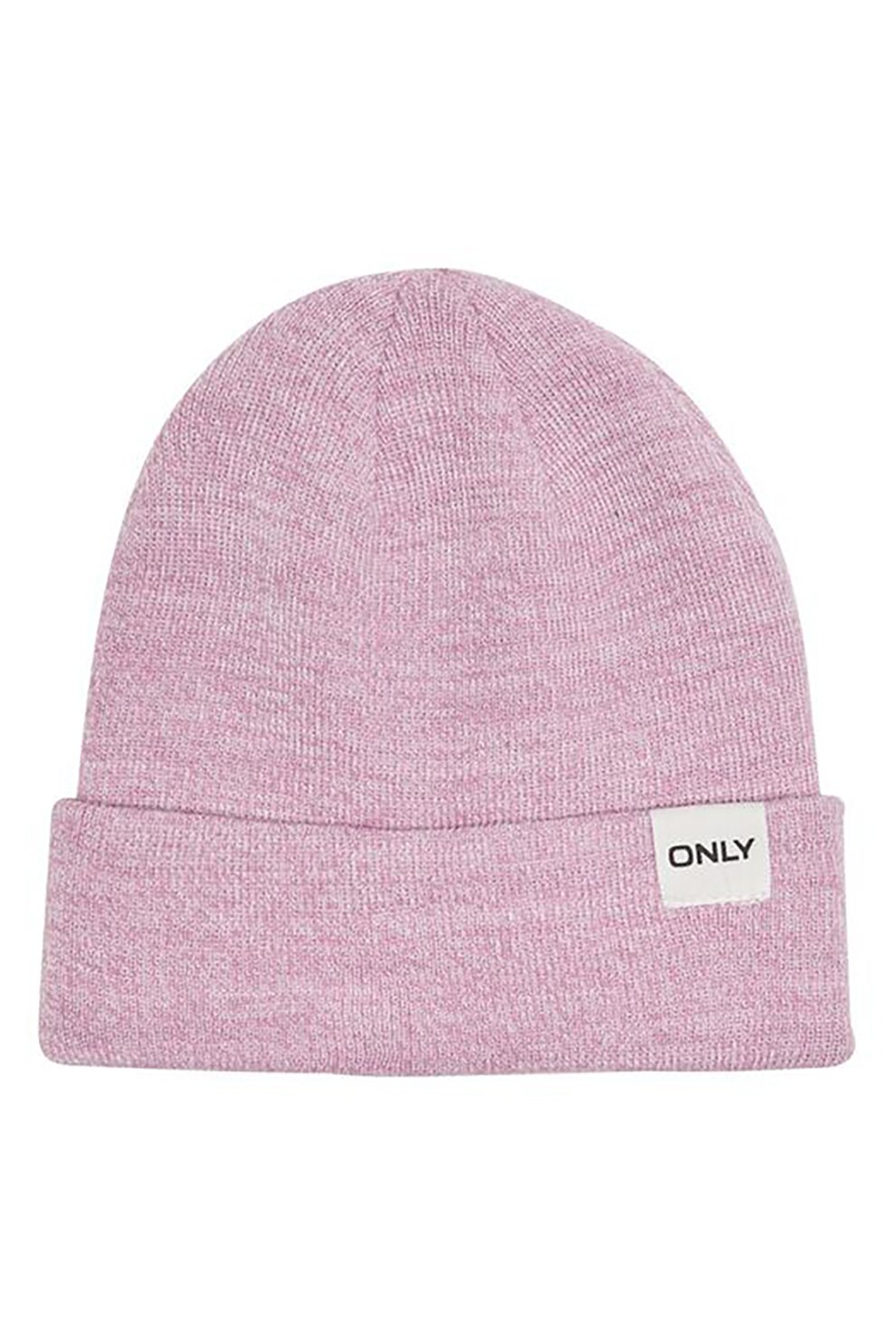 Only, Caciula elastica cu aplicatie logo, Roz pastel