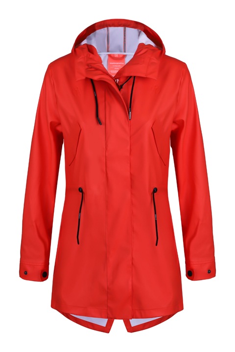 Jacheta de ploaie Dingy Weather, Ella Poliester, Rosu, Rosu
