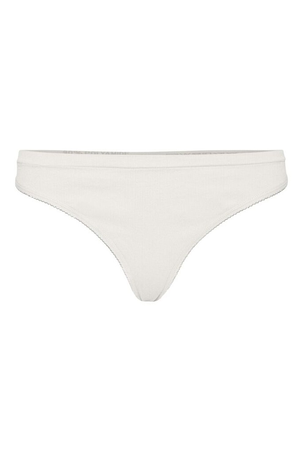 Vero Moda, Set de chiloti tanga, 2 perechi, Alb