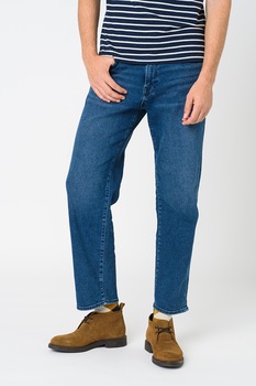 Selected Homme, Blugi crop cu croiala dreapta Wide-Kobe, Albastru inchis Selected Homme, Blugi crop cu croiala dreapta Wide-Kobe, Albastru inchis