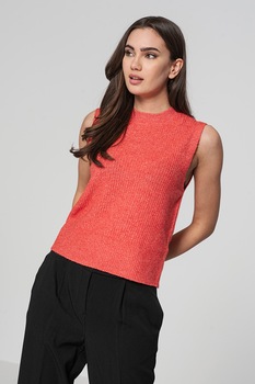 Noisy May, Vesta cu aspect striat Asta, Rosu melange Noisy May, Vesta cu aspect striat Asta, Rosu melange