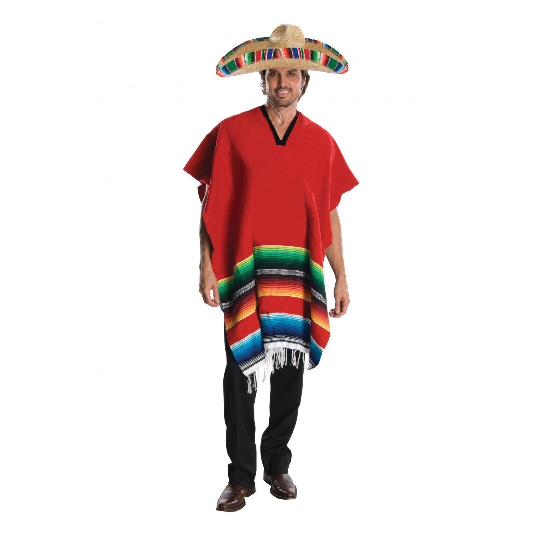 Costum carnaval adulti Poncho mexican, marime universala, unisex
