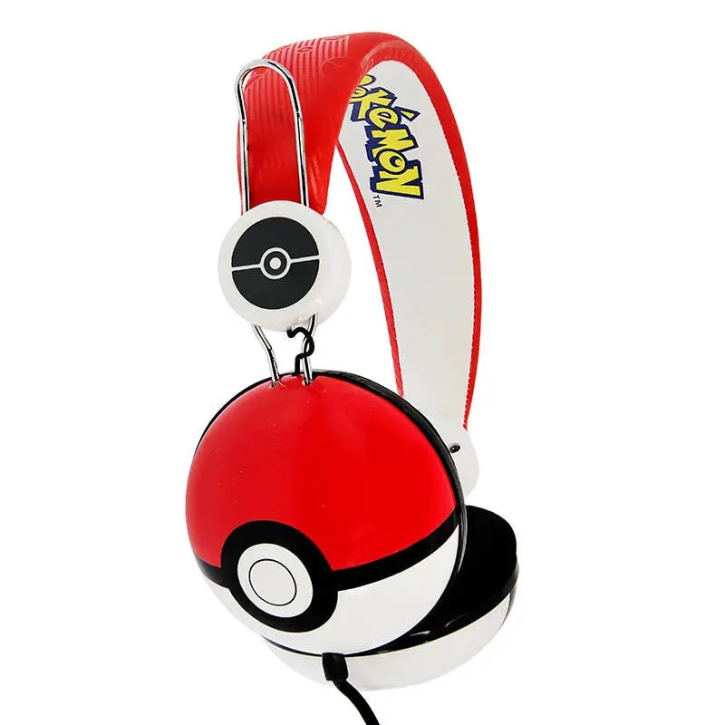 Casti Audio pentru copii OTL Technologies Pokeball Tween, rosii/alb