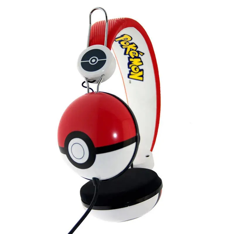 Casti Audio pentru copii OTL Technologies Pokeball Tween, rosii/alb