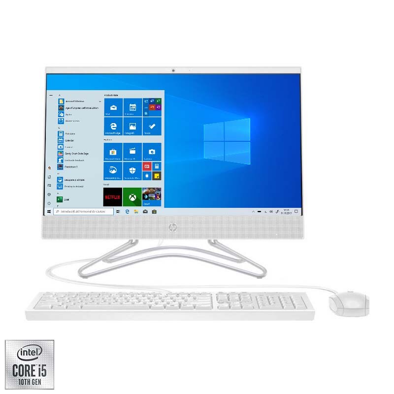 Sistem All-in-One HP 200 G4 cu procesor Intel® Core™ i5-10210U pana la 4.20 GHz, Comet Lake, 21.5