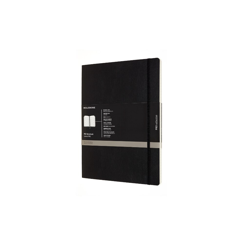 Agenda, Moleskine, Husa moale, Negru, 210 x 280MM