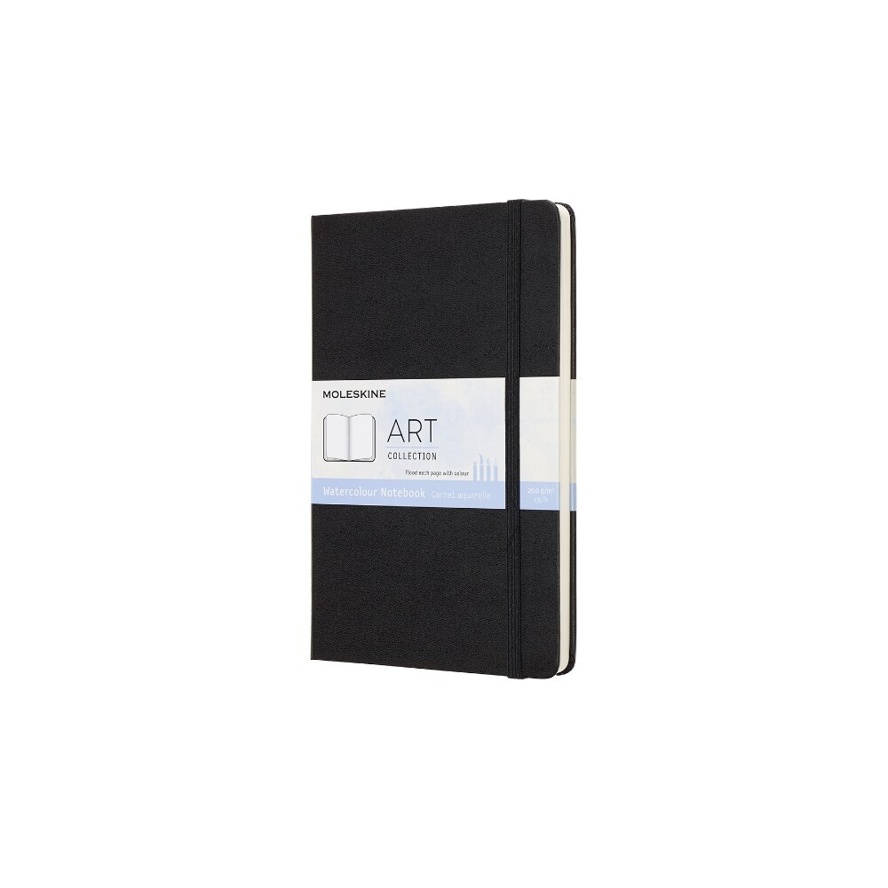 Agenda, Moleskine, Acuarela, Coperta Tare, Negru, 13x21CM