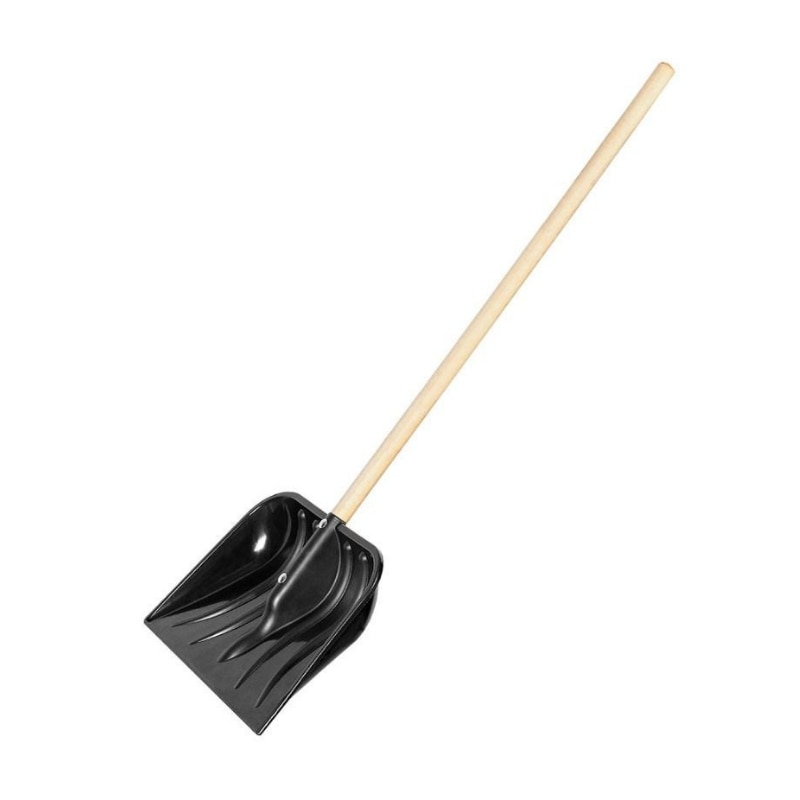 Lopata pentru zapada cu coada din lemn, 39 cm, Smart Eco Patrol