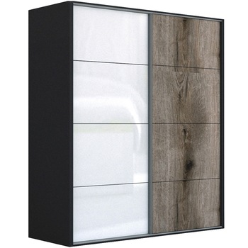 Dressing Genarom LEX D, Gri Lucios / Stejar Monastery L, 221 x 240 x 66 cm Dressing Genarom LEX D, Gri Lucios / Stejar Monastery L, 221 x 240 x 66 cm