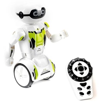 Robot Silverlit MacroBot cu Telecomanda,Alb/verde