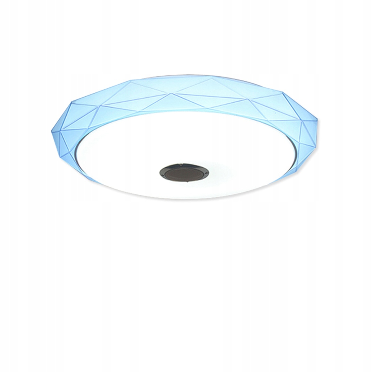 Plafoniera cu LED, RGB, Bluetooth 4.0, Muzica, 40 cm, Acril, Albastru