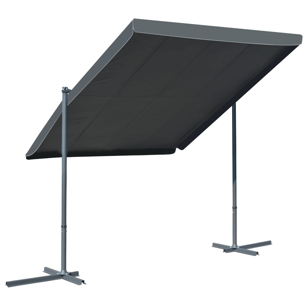 Pavilion acoperis inclinabil retractabil antracit 350x253x196cm