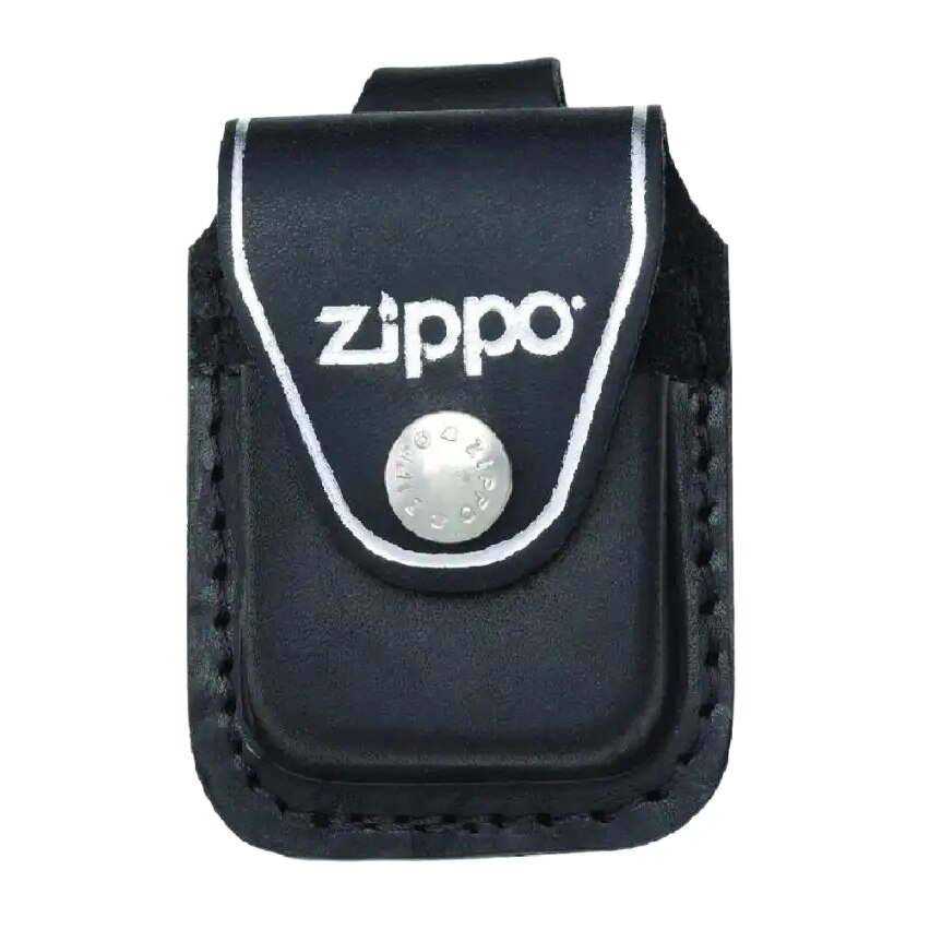 Husa pentru bricheta Zippo Black Loop, piele naturala