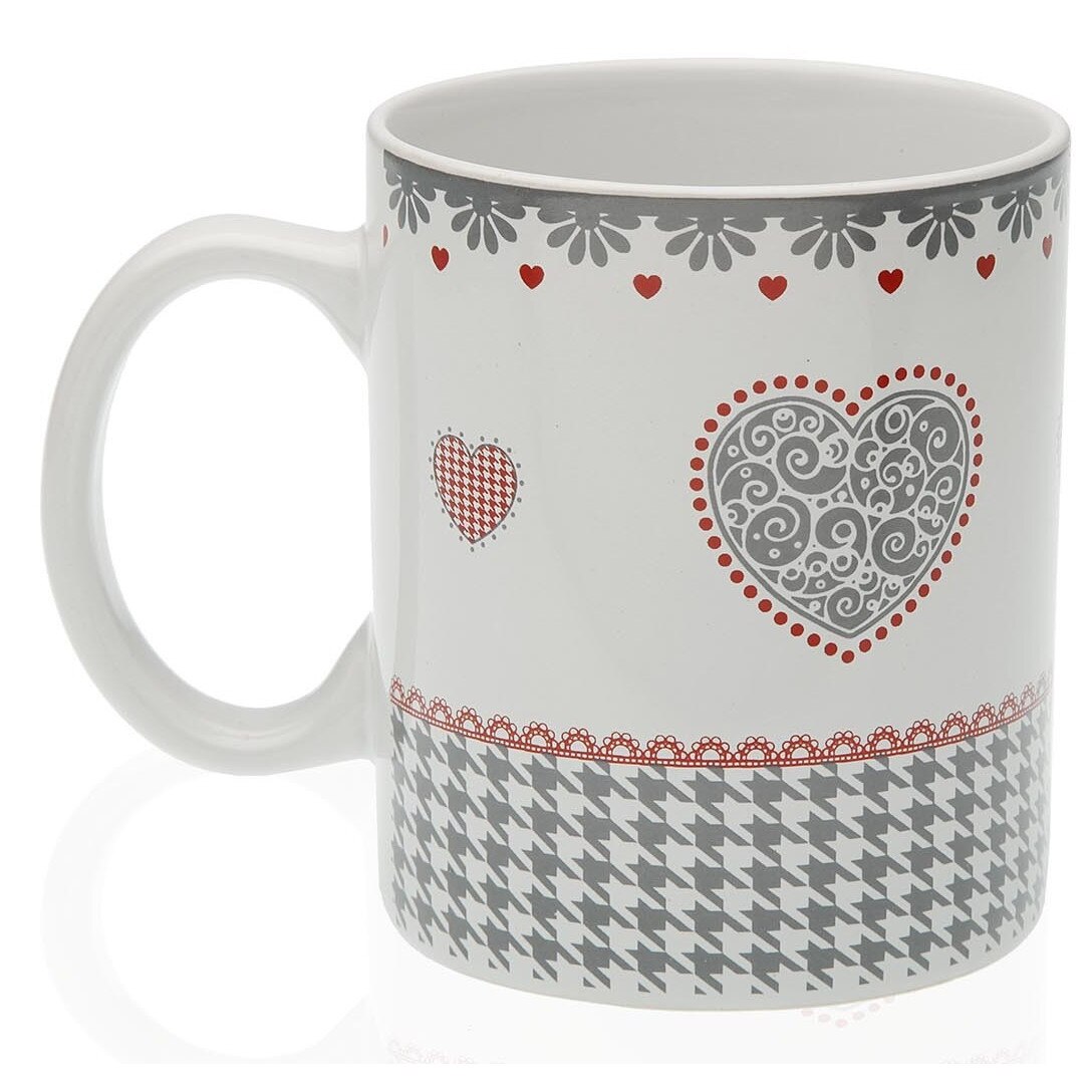 Cana - Kamira, Portelan, 250 ml, Alb / Gri