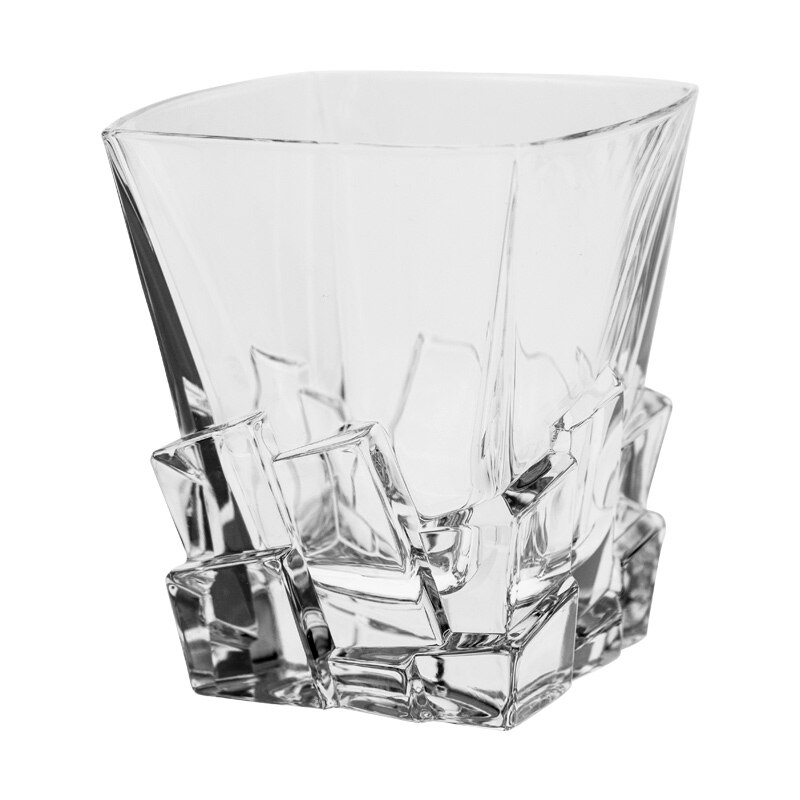 Set 6 Pahare Whiskey Crack, Cristal Bohemia, 310 ml
