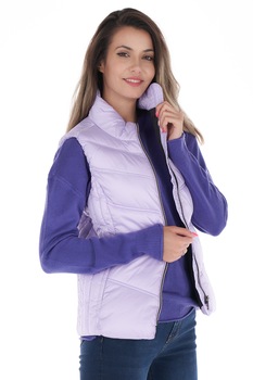Kenvelo, Vesta cu vatelina si fermoar, Lila, XS Kenvelo, Vesta cu vatelina si fermoar, Lila, XS