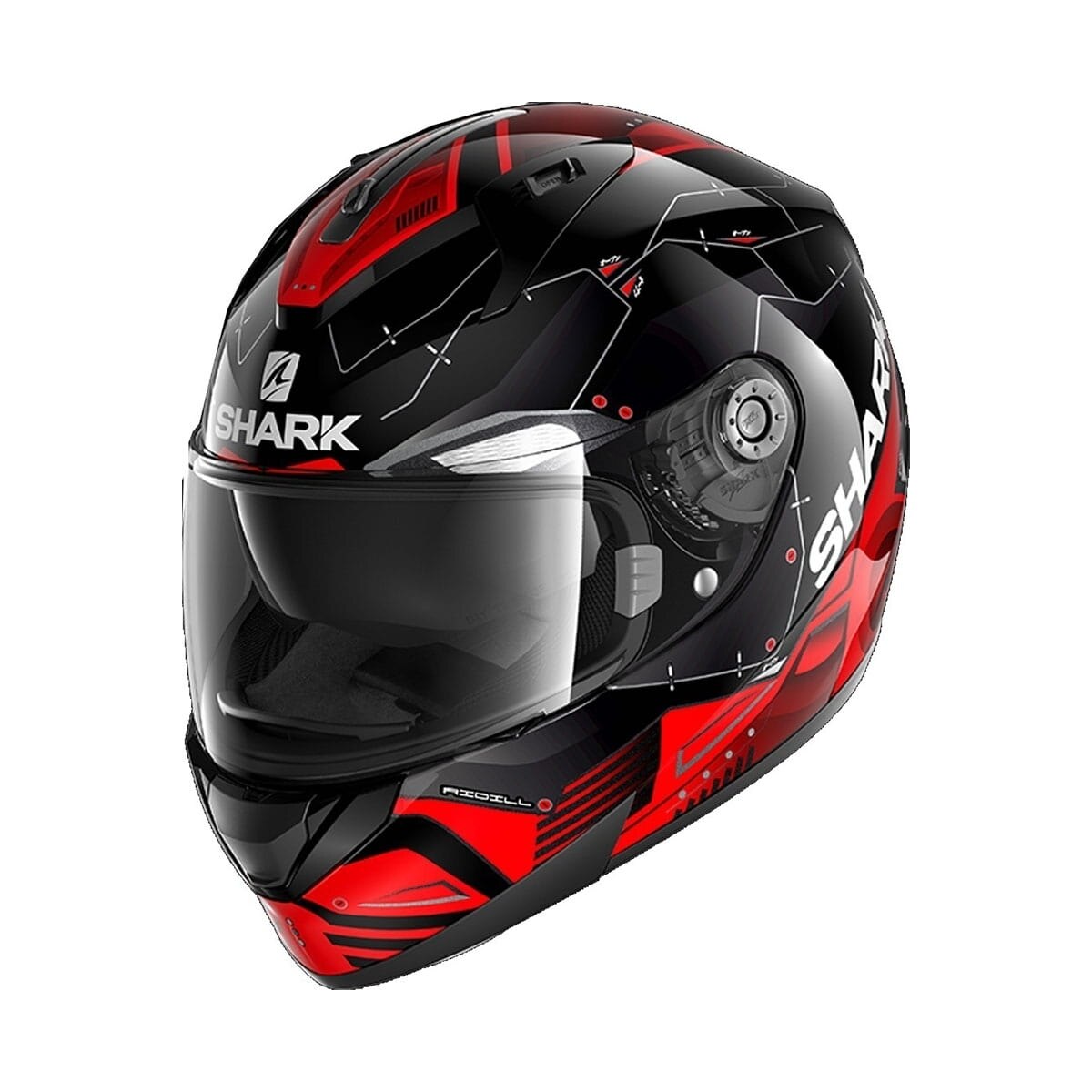 Casca integrala Shark Ridill 1.2 Mecca, negru/rosu, marime XL