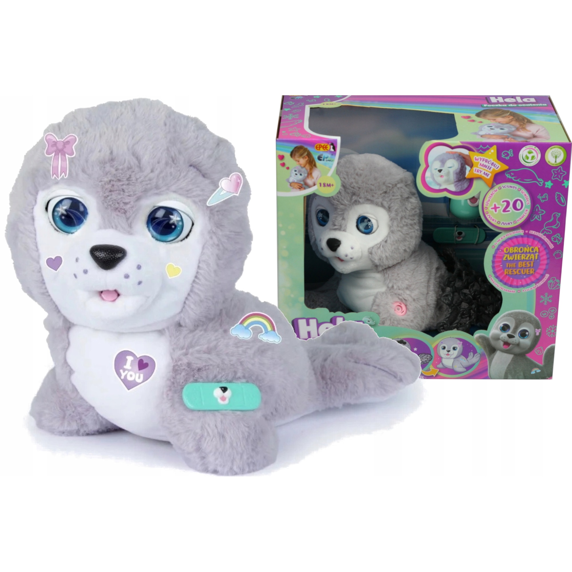 Jucarie de plus interactiva, Epee, 18m +, Gri