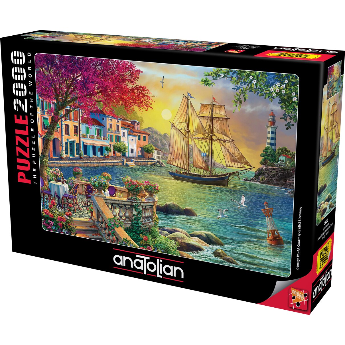Puzzle Minunat apus de soare in oras, Anatolian, 200 de bucati