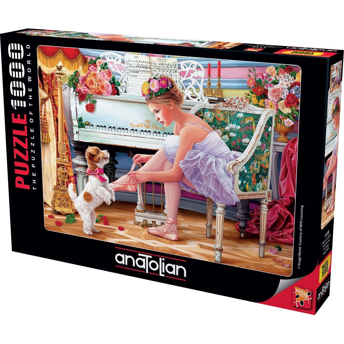Puzzle Ballerina si catelul ei, Anatolian, 1000 de piese