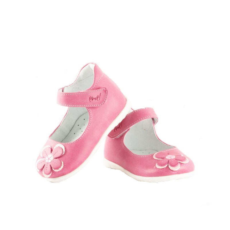 Pantofi ortopedici din piele naturala pentru fete Emel E E 2047-4-23, Roz 958