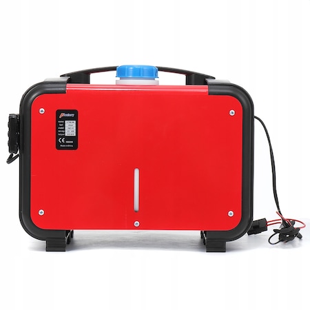 Aeroterma auto diesel HCalory, 5KW, 12V, 38 x 25,5 x 27,5 cm, Rosu/Negru