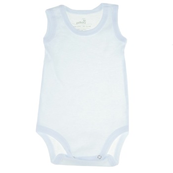 Body tip maiou pentru copii Pifou Model 5 BP1-86-cm, Alb 38041 Body tip maiou pentru copii Pifou Model 5 BP1-86-cm, Alb 38041