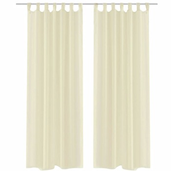 Perdea transparenta Crem 140 x 245 cm 2 buc Perdea transparenta Crem 140 x 245 cm 2 buc