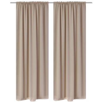 2 Perdele opace crem cu rejansa 135 x 245 cm 2 Perdele opace crem cu rejansa 135 x 245 cm