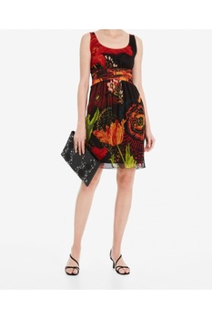 Rochie Desigual Florecilla, Negru, M Rochie Desigual Florecilla, Negru, M