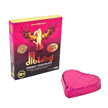 Afrodisiac ciocolata premium concentrat, DIBLONG ENERGY CHOCOLATE for LADY, pentru stimulare sexuala si orgasm intens femei, 24g Afrodisiac ciocolata premium concentrat, DIBLONG ENERGY CHOCOLATE for LADY, pentru stimulare sexuala si orgasm intens femei, 24g