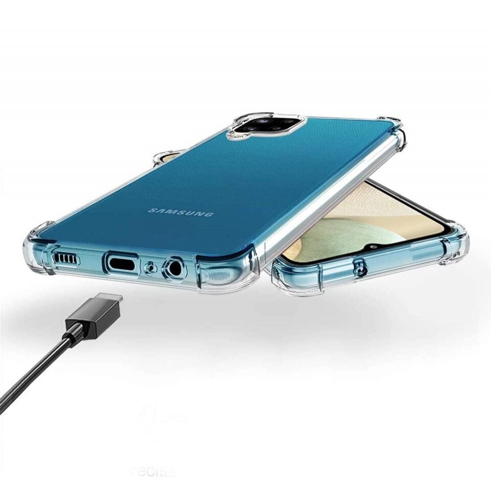 Husa silicon transparenta antisoc compatibila cu Samsung Galaxy A12
