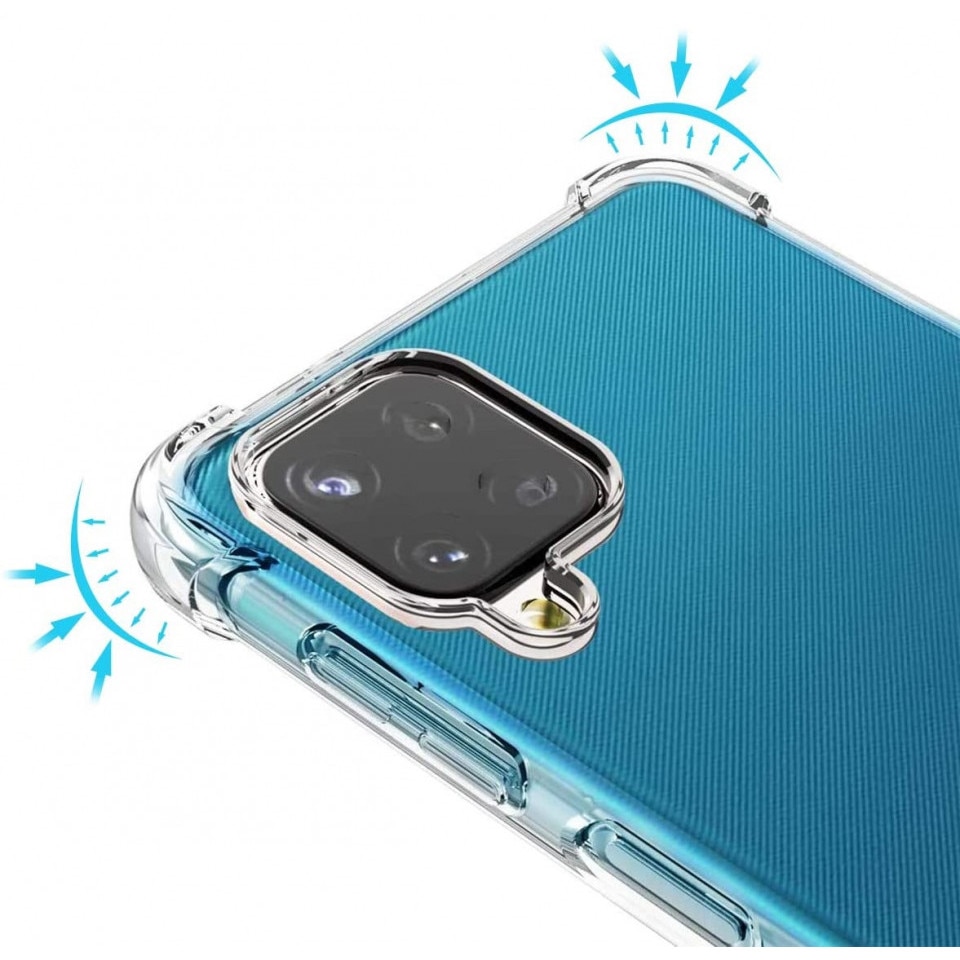 Husa silicon transparenta antisoc compatibila cu Samsung Galaxy A12