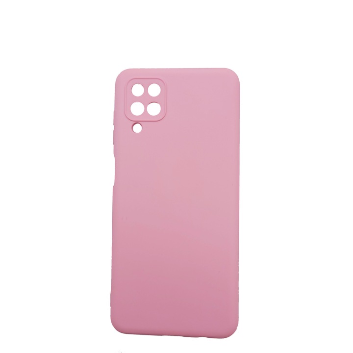 Калъф за камера, съвместим със Samsung A12 ултра тънък от силикон Розов, копринено докосване, кадифена вътрешност