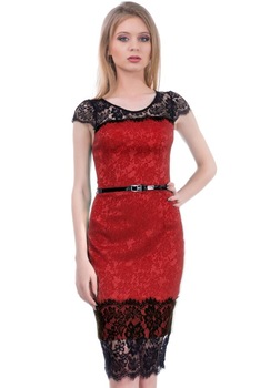 Rochie dama, Per Donna, culoare rosu, marime 42 RO Rochie dama, Per Donna, culoare rosu, marime 42 RO