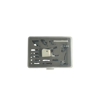 Set universal 15 picioruse si 2 adaptoare pentru diferite masini de cusut, cu cutie de depozitare Set universal 15 picioruse si 2 adaptoare pentru diferite masini de cusut, cu cutie de depozitare