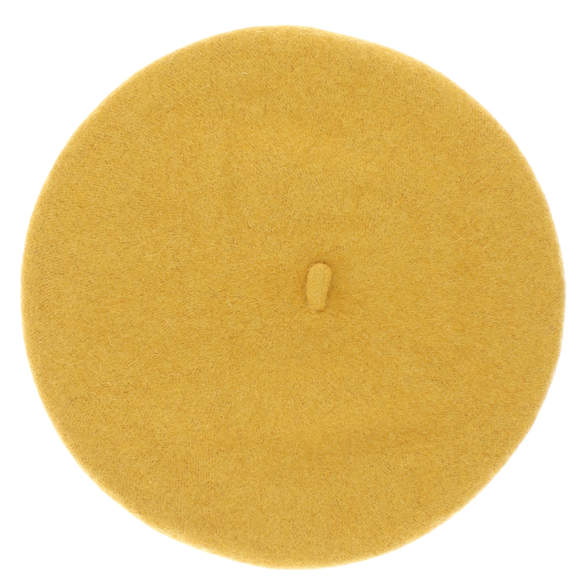 Bereta de dama, 90% lana 10% acrylic, Galben mustar cu snur reglabil - BSC323