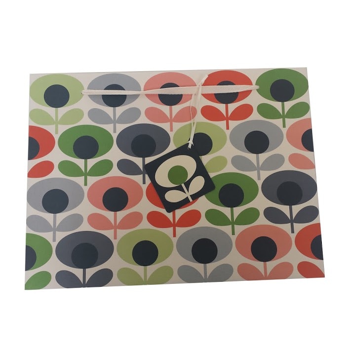 Punga mare pentru cadou - Orla Kiely Climbing Flower Oval