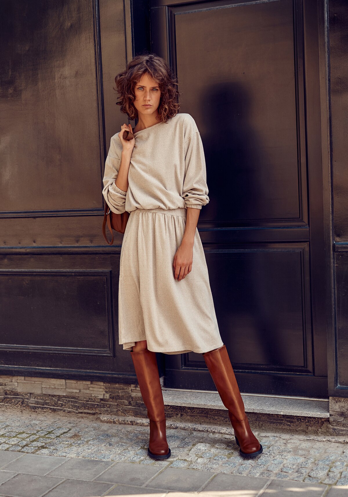 Fusta pentru femei, TOP SECRET, SSD1676, Bej