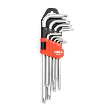 Set chei imbus torx 9 buc, Yato YT-0511, Cr-V, T10-T50 Set chei imbus torx 9 buc, Yato YT-0511, Cr-V, T10-T50
