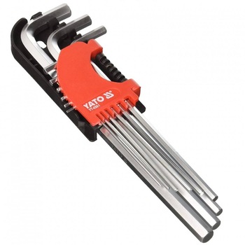 Set imbus hexagonal Yato YT-0501, 9 buc, 1.5-10 mm, Cr-V Set imbus hexagonal Yato YT-0501, 9 buc, 1.5-10 mm, Cr-V