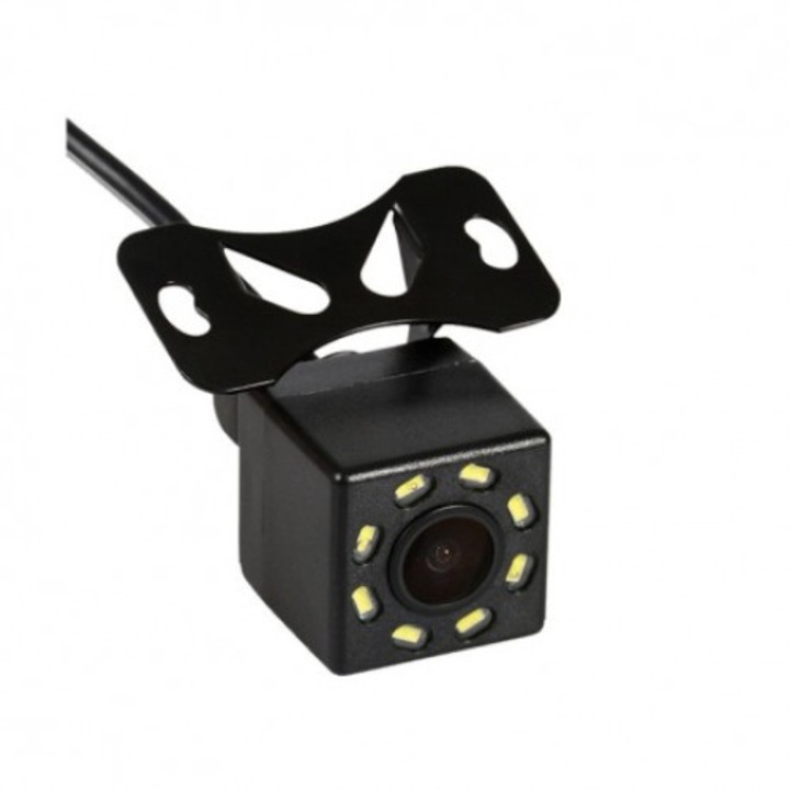 Camera auto marsarier Andowl Q-DC1, rezistenta la apa, 12V, cablu 6m, unghi 170 de grade, vedere noaptea, 8 leduri infrarosu